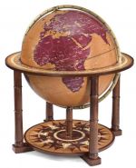 Zoffoli Globus Aries Groglobus Standglobus Edelholz Nussbaum Zoffoli Globe World Earth Holzglobus