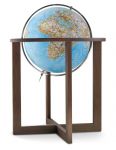 National Geographic Cross Classic handkaschierter Stand-Leuchtglobus Globus Earth Erde Welt Weltkugel 50cm Durchmesser, Gestell wengefarbenem Naturholz