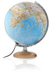 30cm National Geographic Globus Silver Classic politisch/physisch Leuchtglobus Globe Earth