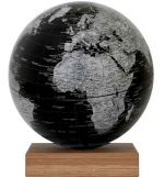 Emform schwarz Globus SE-0931 Tischglobus PLATON OAK black Globe World Earth Magnetglobus Eichenholz-Sockel